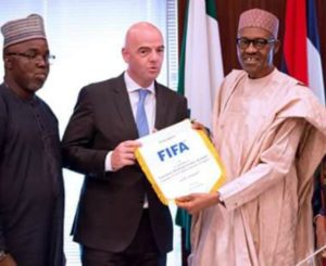 Pinnick Hails Buhari, Eagles On 2019 AFCON Ticket Feat