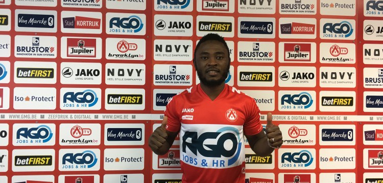 Official – Ex Flying Eagles Captain Ajagun Unveiled By Belgium Club Kortrijk