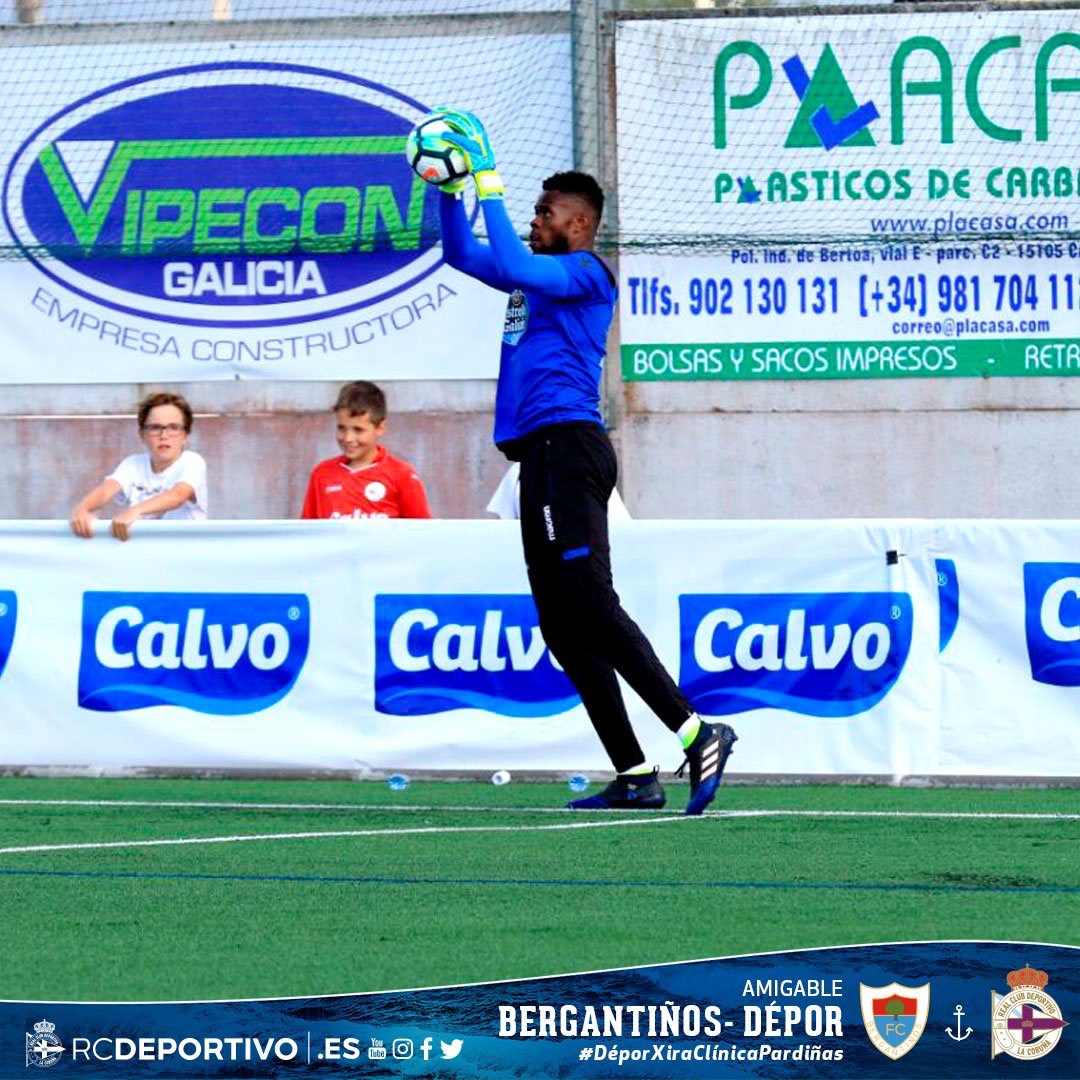 Ex Nigeria U17 Goalkeeper Uzoho Shines In Deportivo La Coruna 6-1 Win over Bergantinos