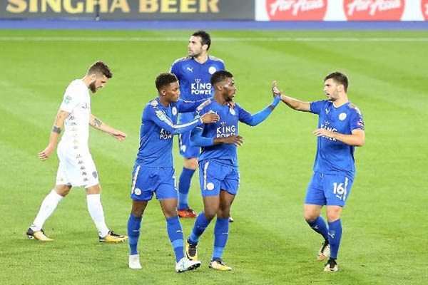 Iheanacho in action as Leicester City give Claude Puel first victory in charge