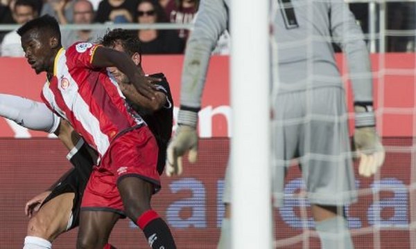 Kayode Olanrewaju in action as Girona stun Real Madrid