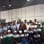 Senator Adeyeye pumps up Falconets’ spirit Ahead of their 2018 FIFA U20 Women’s World Cup qualifying match