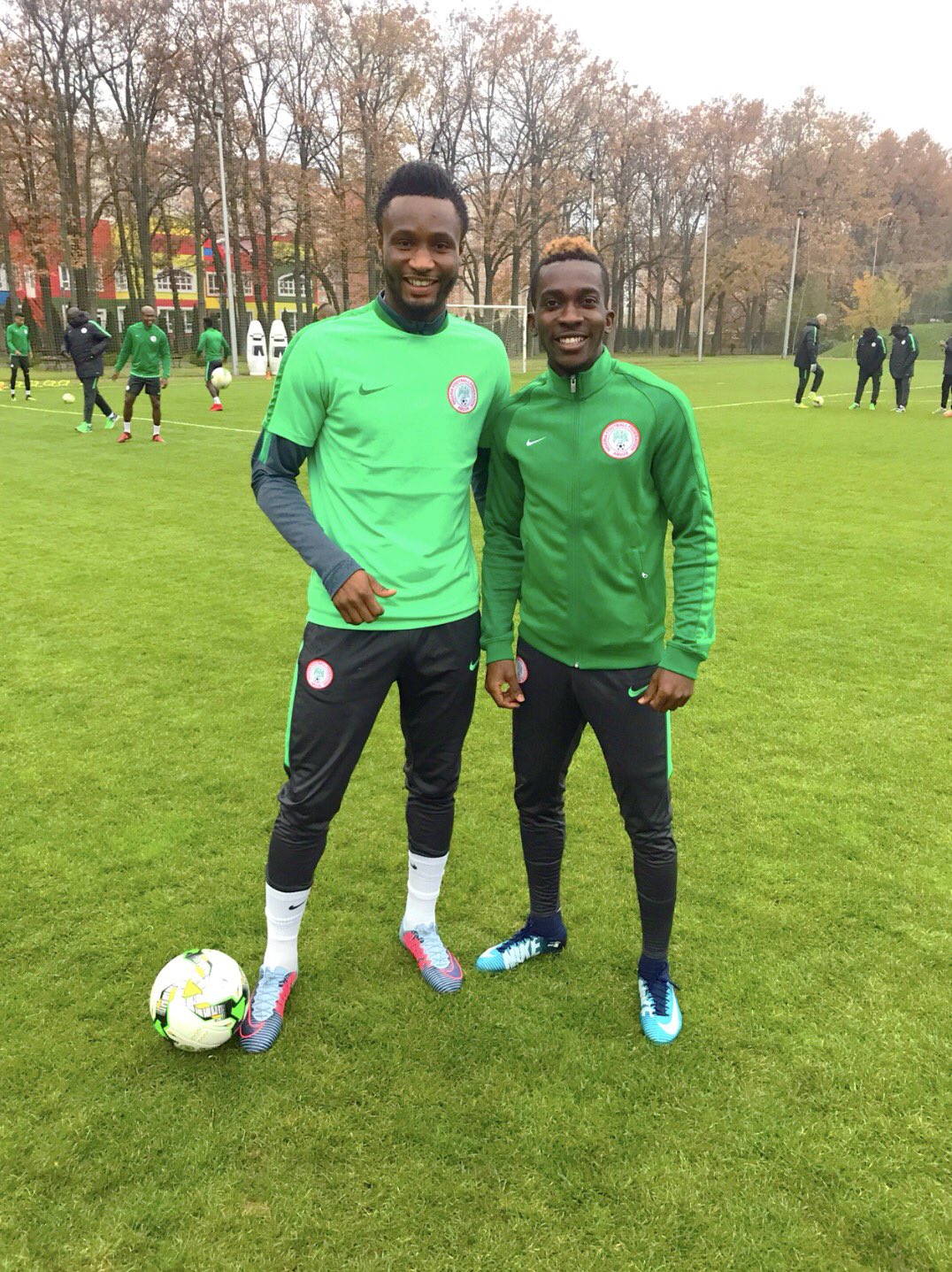 Super Eagle train in Extremely Cold Conditions In Russia ahead of Argentina game