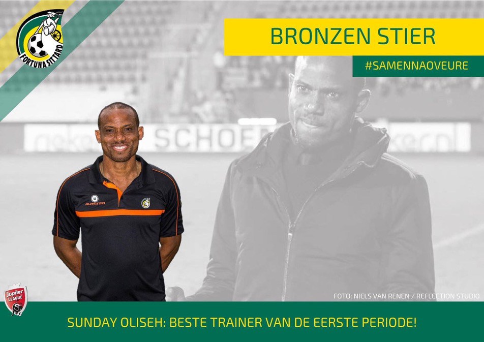 Sunday Oliseh Wins Best Coach Of The First Stanza In Holland