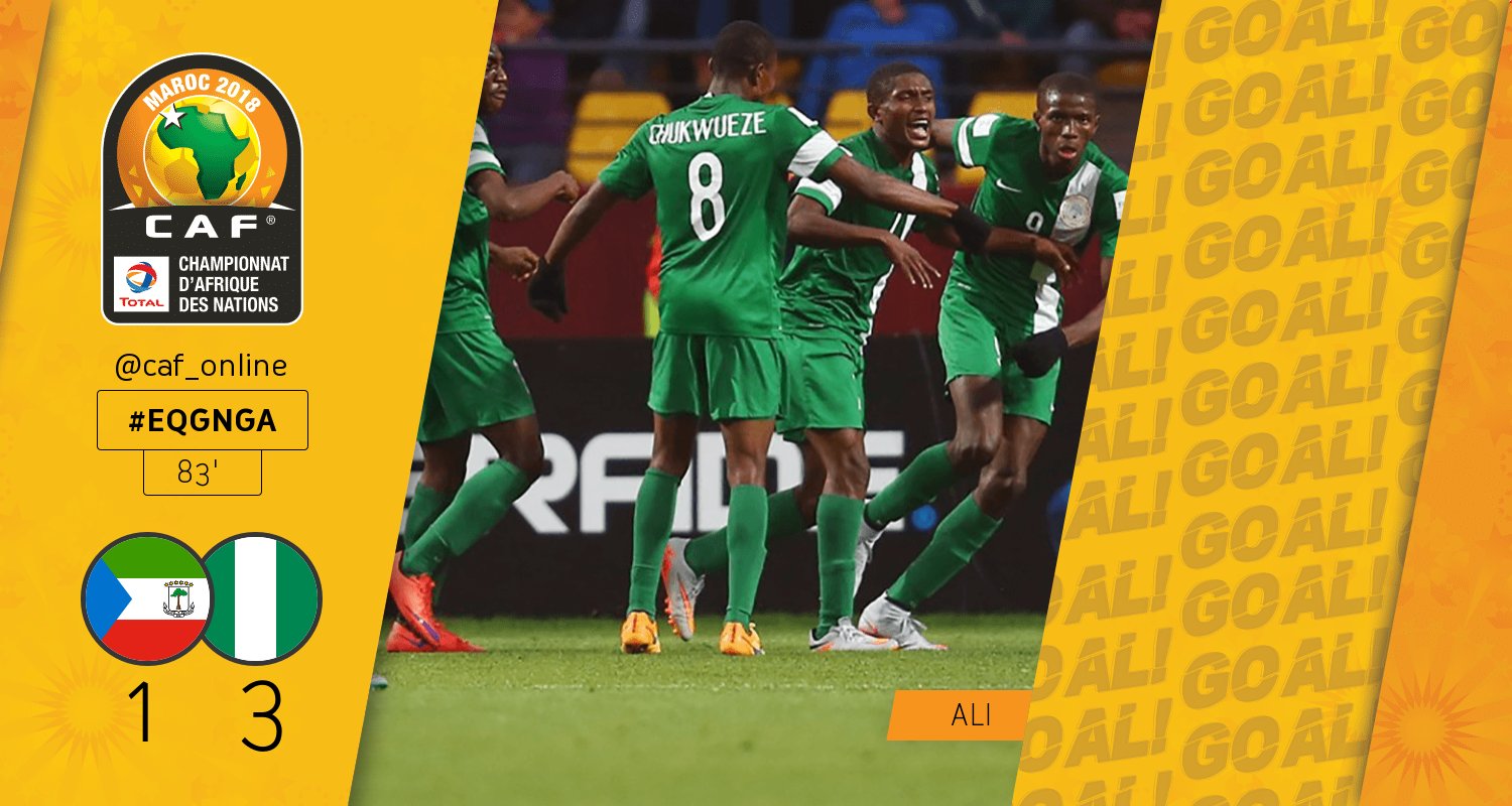CHAN: Ali assists and Scores As Super Eagles Cruise into quarter final