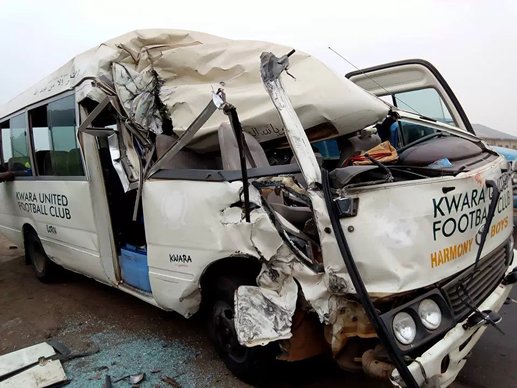 Exclusive: Kwara United players, officials involved in auto crash