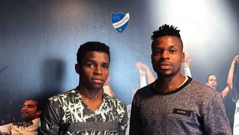 2016 Nigeria U17 ‘Golden Boy’ Razak Arrives Swedish Side Norrkoping With Fellow Nigerian Amah