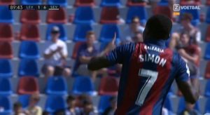 Moses Simon Dedicates First Goal For Levante To His Wife And Daughter