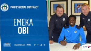 Nigerian Defender Emeka Obi Signs First Pro Contract With Wigan