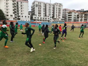?Super Falcons Train In Meizhou Wuhua Ahead Of China Clash