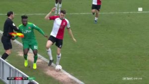 Watford star Isaac Success slammed by viewers who accuse him of pushing linesman over advertising hoarding