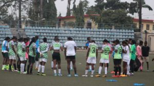 Oshoala leads Super Falcons’ training for Algeria in Lagos