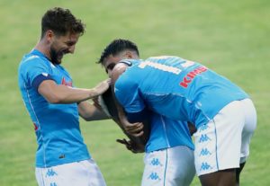 Osimhen celebrates first Napoli hat trick