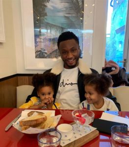 Proud dad Mikel over the moon on twin daughters' first day at school