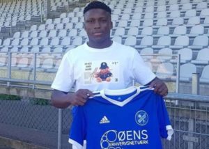 Danish club Signs Flying Eagles star Olakunle Olusegun