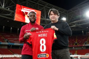 Victor Moses handed NUmber 8 shirt at Spartak Moscow