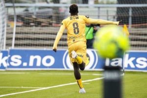 Nigerian striker tests positive for coronavirus in Norway