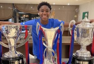 Oshoala keen to 'keep raising the African flag'