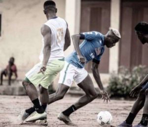 Osimhen keeps fit with local footballers, aims to get back to Club football in top shape