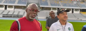 Pinnick charges Super Eagles to fly past Liberia