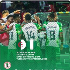 Nigerian vs Algeria: Uzoho starts in goal, Moffi leads attack