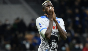 Napoli striker Osimhen out with thigh injury