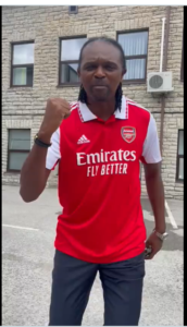 Super Eagles legend sends message to Arsenal players after win victory