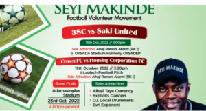 Oyostate Aiteo cup: 3SC set to take on Saki Utd in an invitational tournament