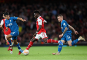 Arsenal 1 PSV 0 : Madueke makes his comeback from injury, Ideho not in squad
