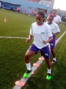 NWFL: FC Robo Queens dons BETWGB apparels in training session ahead clash with Abia Angels