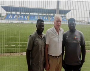 Evolution Cup: Bonfrere visits Remo Stars Stadium in Ikenne