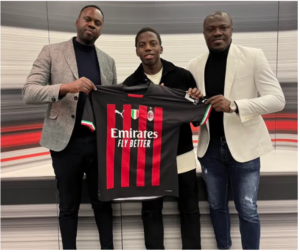 Nigerian Youngster Pens Professional Contract With AC Milan