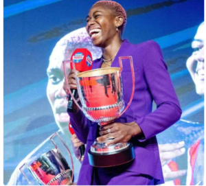 Oshoala Receives Her Spanish Pichichi Award