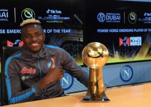 Globe soccer award: Osimhen emerge power horse player of the year