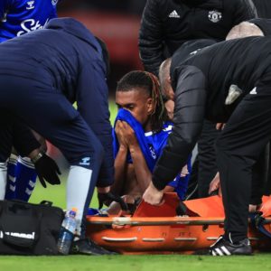 FA CUP: Iwobi goes off injured in Everton's loss to Man Utd