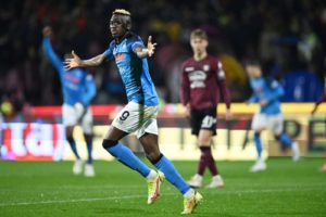 Osimhen takes goal tally to 13 in Napoli's win over Salernitana