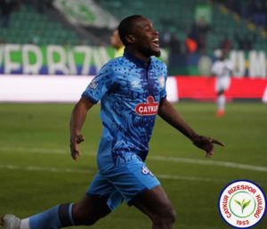 Ibrahim Olawoyin notches 1st goal in Rizespor's shirt