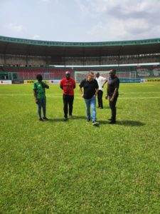 Jose Peseiro calls at Ogbemudia Stadium for inspection