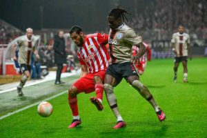 UEL: Calvin Bassey's night goes soar as Ajax crash out