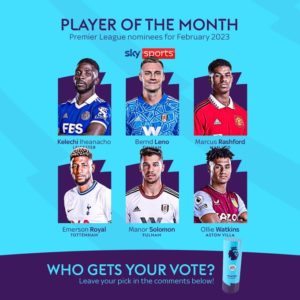 Iheanacho in contention for EPL player of the month