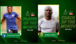 NPFL: Obioma and Monday Odigie win Player and coach of the month respectively