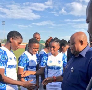 NWFL'23: Governor Adeleke in attendance as Rivers Angels beat Osun Babes in Osogbo