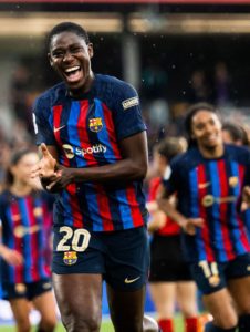 Asisat Oshoala leads Barcelona Femeni to league title win