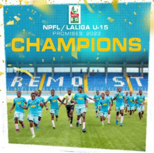 NPFL LaLiga U-15 Promise XI: 4 Remo Stars make list