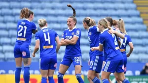 WSL: Ashleigh Plumptre scores a powerful header to aid Leicester City's win over Liverpool