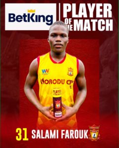 FA Cup: Salami Farouq wins player of the match as Ikorodu City spank Crusaders
