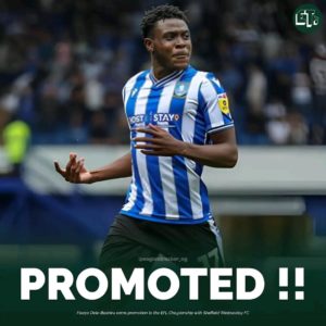 Dele-Bashiru secure EFL promotion with Sheffield Wednesday