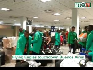 FIFA U-20 World Cup: Flying Eagles Recieve warm reception from Nigerians in Argentina