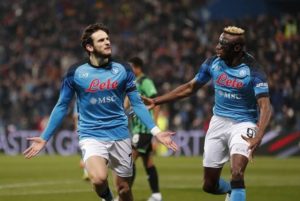 Kvaratskhelia named Player of the Season in Serie A ahead of Osimhen
