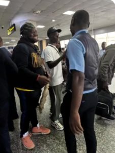 Football Fans excited as Arsenal Star Bukayo Saka arrives Nigeria for vacation